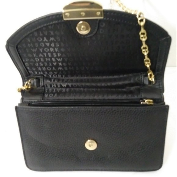 Kate Spade Black Leather Small Croosbody Bag - Picture 4 of 9